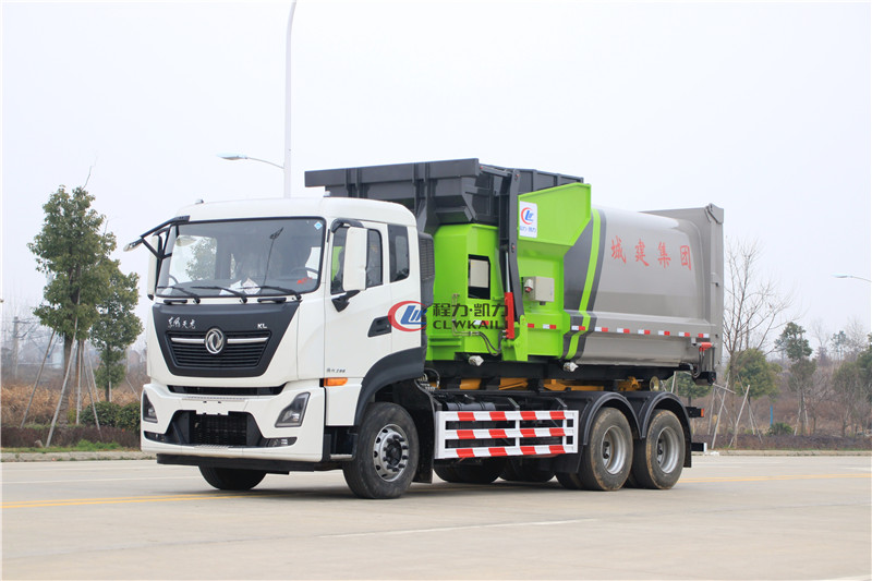 國六東風天龍套臂垃圾車